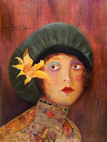 Peinture intitulée "Olivia" par Charlene Wooden, Œuvre d'art originale, Huile