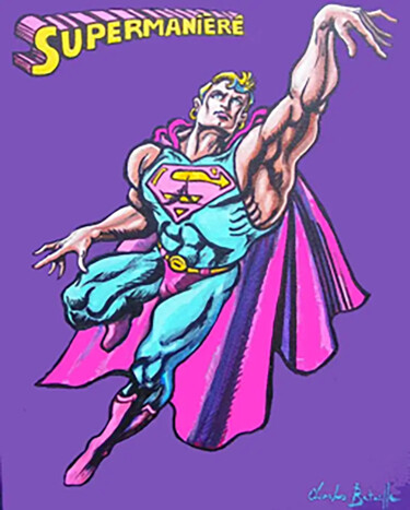 绘画 标题为“Supermanière” 由Charles Bataille, 原创艺术品, 丙烯