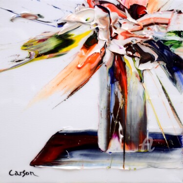 Painting titled "Transparence en éve…" by Charles Carson, Original Artwork, Acrylic