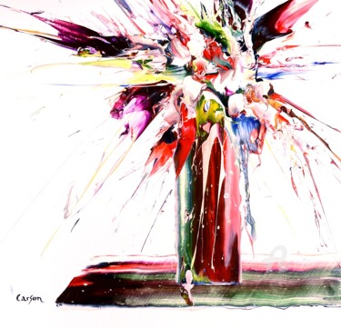 Malerei mit dem Titel "Transparence parfum…" von Charles Carson, Original-Kunstwerk, Acryl