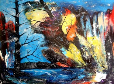 Painting titled "Laurentides, QC. -…" by Charles Carson, Original Artwork, Acrylic