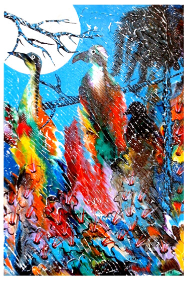 Painting titled "Chant tropical - SO…" by Charles Carson, Original Artwork, Acrylic
