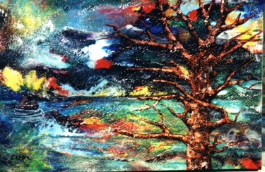 Картина под названием "Landscape - Sold by…" - Charles Carson, Подлинное произведение искусства, Акрил