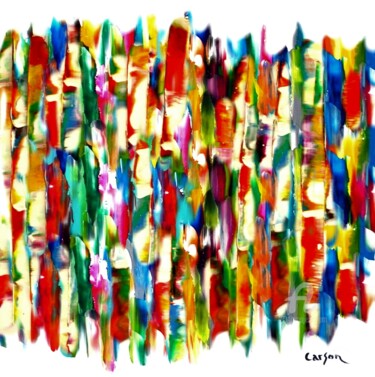 Картина под названием "Abstrait - Sold by…" - Charles Carson, Подлинное произведение искусства, Акрил
