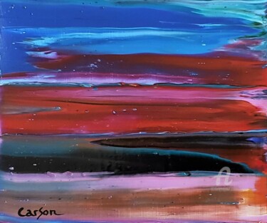 Картина под названием "14 - La mer" - Charles Carson, Подлинное произведение искусства, Акрил