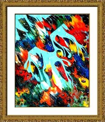 Painting titled "En plongé - Sold by…" by Charles Carson, Original Artwork, Acrylic