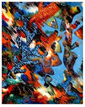 제목이 "Univers marin ( Sol…"인 미술작품 Charles Carson로, 원작, 기름