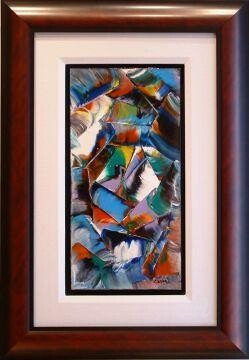 Painting titled "Couleurs en éclats…" by Charles Carson, Original Artwork, Acrylic