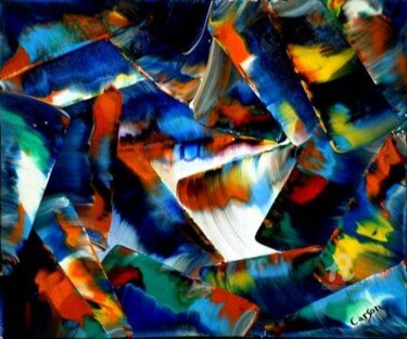 Peinture intitulée "Merveille au couleu…" par Charles Carson, Œuvre d'art originale, Acrylique