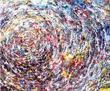 Peinture intitulée "Tourbillon aquatiqu…" par Charles Carson, Œuvre d'art originale, Acrylique