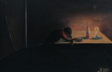Peinture intitulée "Le paysan 2" par Charles Corbin, Œuvre d'art originale, Huile