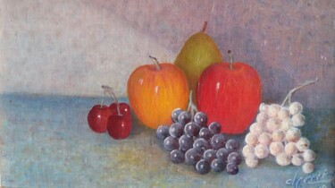 Peinture intitulée "nature morte de fru…" par Charles Corbin, Œuvre d'art originale, Huile