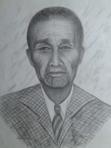 Drawing titled "Portrait  d'homme" by Charles Corbin, Original Artwork, Silverpoint