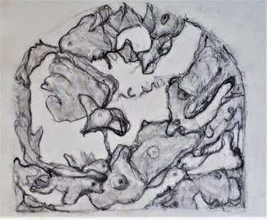 Drawing titled "Les Visions de Silè…" by Charles Fulgeras, Original Artwork, Pencil