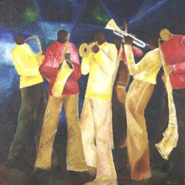 Painting titled "Jazz session I" by Charles Harvey, Original Artwork