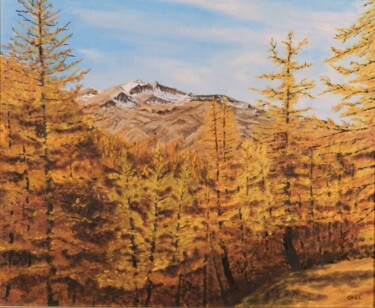 Peinture intitulée "Couleur d'automne a…" par Charles Lienemann, Œuvre d'art originale, Huile Monté sur Châssis en bois
