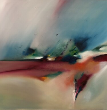 Peinture intitulée "In de polder" par Charles Mulder, Œuvre d'art originale, Huile