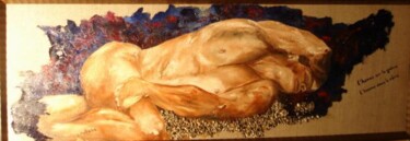 Peinture intitulée "L'homme dans le rêv…" par Charles Peñalba, Œuvre d'art originale