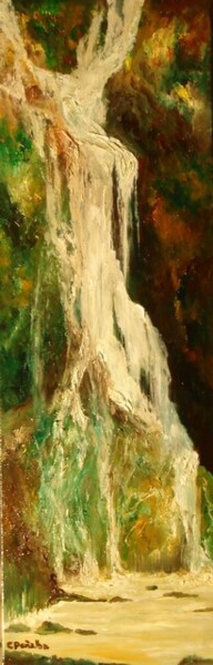 Peinture intitulée "Cascade de Ein Ghed…" par Charles Peñalba, Œuvre d'art originale