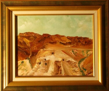 Peinture intitulée "les grottes de Qumr…" par Charles Peñalba, Œuvre d'art originale