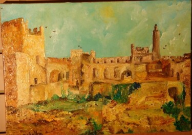 Peinture intitulée "la citadelle (Jérus…" par Charles Peñalba, Œuvre d'art originale