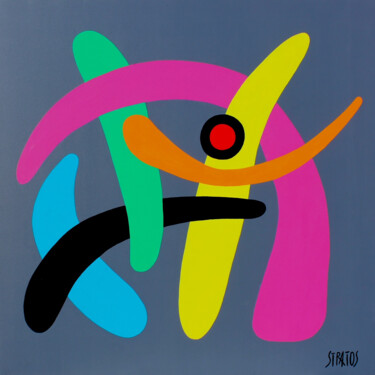 绘画 标题为“Défendez-moi 11” 由Charles Stratos, 原创艺术品, 丙烯