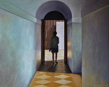 Peinture intitulée "le-passage.jpg" par Charles Unger, Œuvre d'art originale, Huile