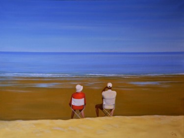 Peinture intitulée "L'Horizon" par Charles Unger, Œuvre d'art originale, Huile