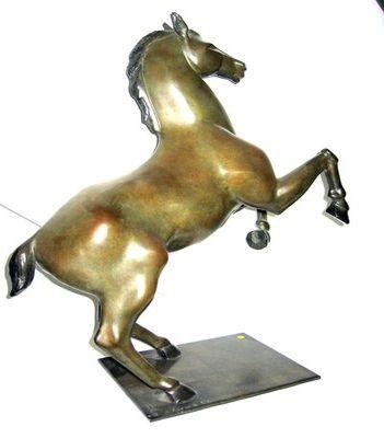 Sculpture intitulée "cheval cabré" par Charles Favard, Œuvre d'art originale