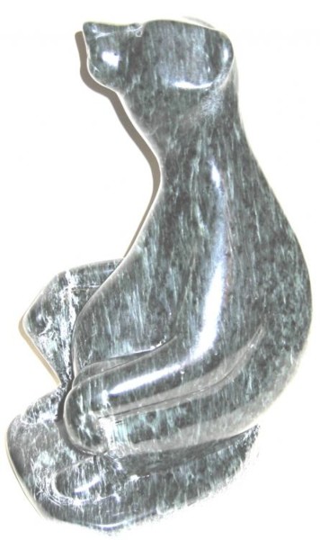 Sculpture titled "Ours assis" by Charles Favard, Original Artwork