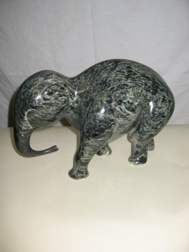 Sculpture intitulée "éléphanteau" par Charles Favard, Œuvre d'art originale