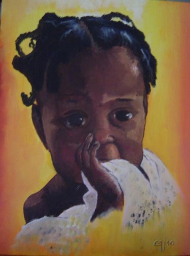 Peinture intitulée "L'avenir de l'afriq…" par Charles Jacquet, Œuvre d'art originale