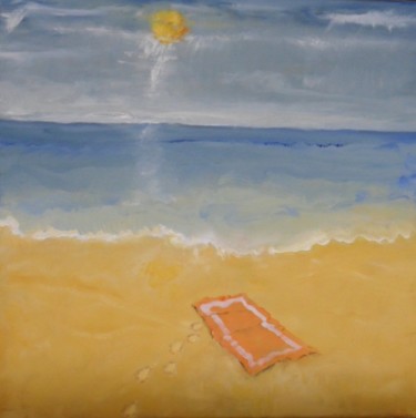 Peinture intitulée "19 h en été" par Charles Jacquet, Œuvre d'art originale