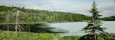 Painting titled "Algonquin Park in t…" by Chul Hong Park, Original Artwork, Acrylic