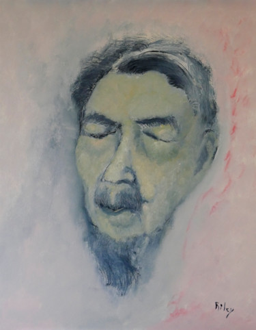 Картина под названием "Master Da Liu in th…" - Charles Riley, Подлинное произведение искусства, Масло Установлен на artwork_…