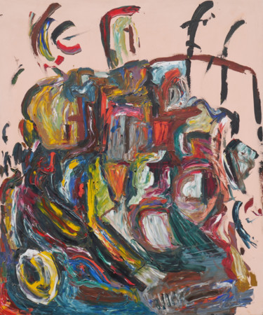Картина под названием "Creative Man" - Charles Riley, Подлинное произведение искусства, Акрил Установлен на Деревянная рама…