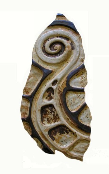 Sculpture titled "Spiral" by Charlot Cassar, Original Artwork, Ceramics