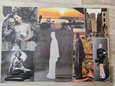 Collages intitolato "Vanité 1" da Charlotte Cardonne, Opera d'arte originale, Collages