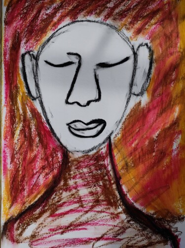 Рисунок под названием "Homme pastel" - Charlotte Cardonne, Подлинное произведение искусства, Пастель