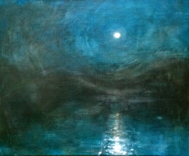 Painting titled "Clair de Lune" by Charlotte Macleod, Original Artwork, Other