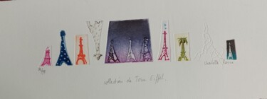 Printmaking titled "Collection de Tour…" by Charlotte Reine, Original Artwork, Etching