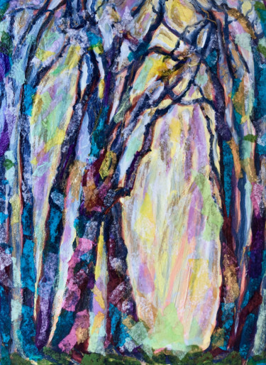 Sacred Grove Collages titled "Sacred Grove" by Charlotte D'Aigle, Original Art, Collages