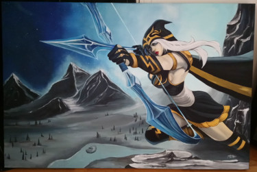 Painting titled "Ashe" by Pacha, Original Artwork, Acrylic