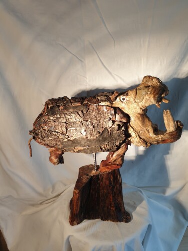 雕塑 标题为“Hipopotam” 由Charly Carpentier, 原创艺术品, 木