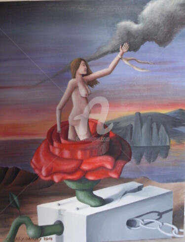 Peinture intitulée "la femme libéré" par Charly Datchy, Œuvre d'art originale