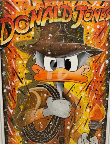 Malerei mit dem Titel "Donald Jones" von Charlie D, Original-Kunstwerk, Acryl