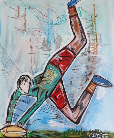 绘画 标题为“L'essai” 由Charlyne Pacôme, 原创艺术品, 丙烯 安装在木质担架架上