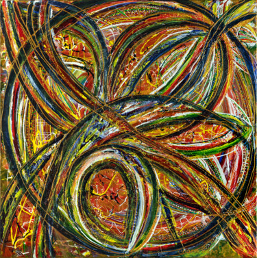 Rainbow illusion. Painting titled "Rainbow illusion." by Charmelena.Art, Original Art, Acrylic