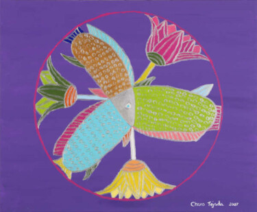 Pintura titulada "Mandala E" por Charo Tejada Medina, Obra de arte original