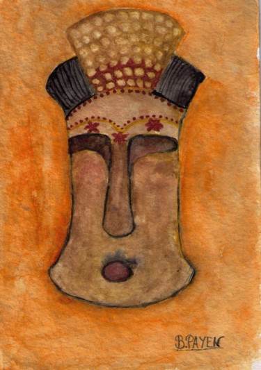 Masque Africain 17x12 cm © par B.PAYEN